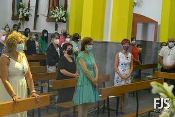 Solemne función religiosa en el templo de Lomo Magullo en honor de la Virgen de las Nieves/Francisco Javier Santana.